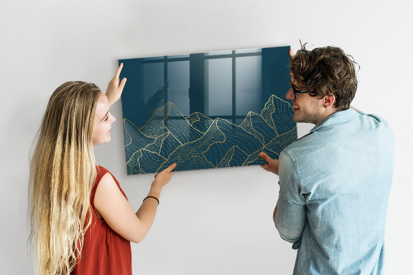 Pizarra magnética de pared con rotulador Tablero moderno para notas y fotos