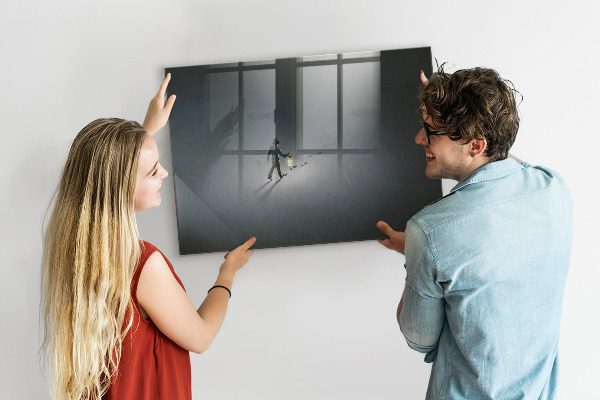 Pizarra magnética de pared con rotulador Tablero magnético para fotos y notas.