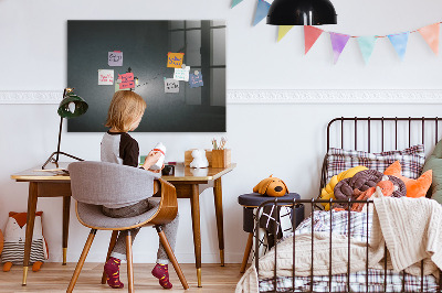 Pizarra magnética de pared con rotulador Tablero magnético para fotos y notas.