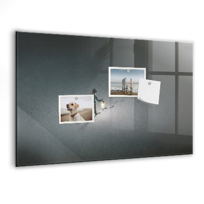 Pizarra magnética de pared con rotulador Tablero magnético para fotos y notas.