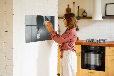 Pizarra magnética de pared con rotulador Tablero magnético para fotos y notas.