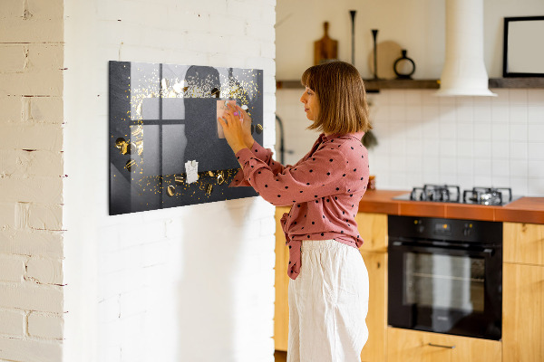 Pizarra magnética de pared con rotulador Tablero de exhibición de fotos creativo
