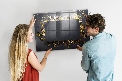 Pizarra magnética de pared con rotulador Tablero de exhibición de fotos creativo