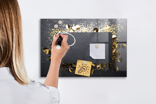 Pizarra magnética de pared con rotulador Tablero de exhibición de fotos creativo