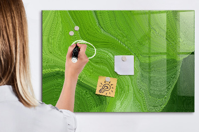 Pizarra borrable de cristal con imanes Tablero de fotos verde