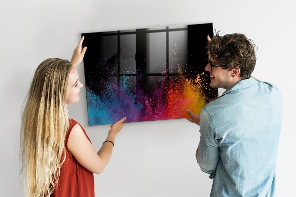 Pizarra magnética de pared con rotulador Póster colorido para notas y fotos