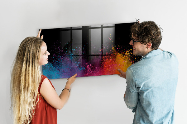 Pizarra magnética de pared con rotulador Póster colorido para notas y fotos