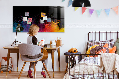 Pizarra magnética de pared con rotulador Póster colorido para notas y fotos