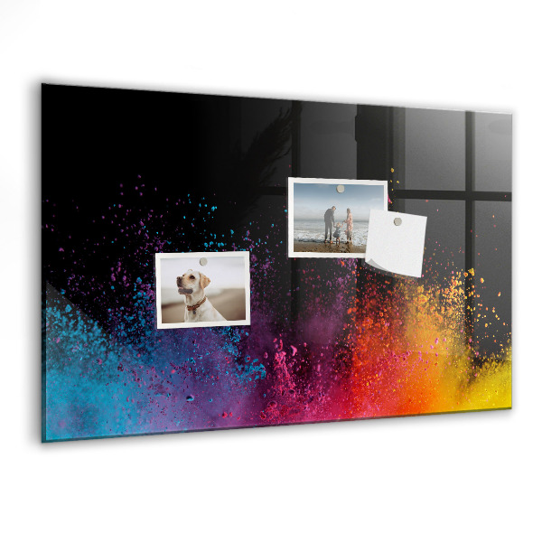 Pizarra magnética de pared con rotulador Póster colorido para notas y fotos