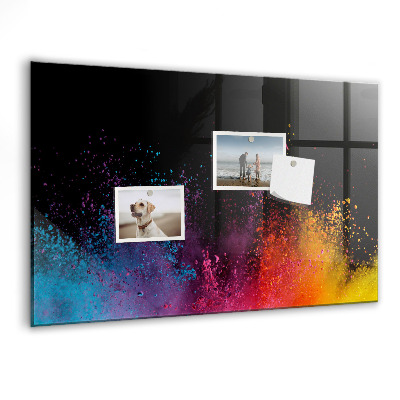 Pizarra magnética de pared con rotulador Póster colorido para notas y fotos
