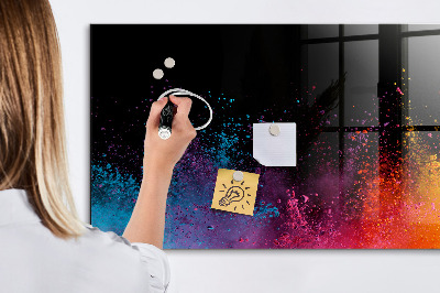 Pizarra magnética de pared con rotulador Póster colorido para notas y fotos