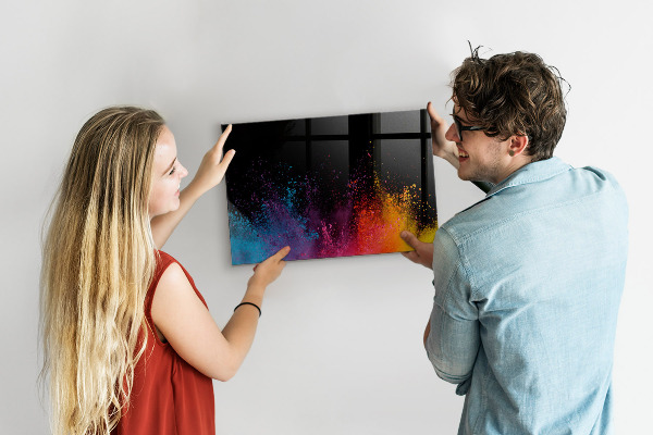 Pizarra magnética de pared con rotulador Póster colorido para notas y fotos
