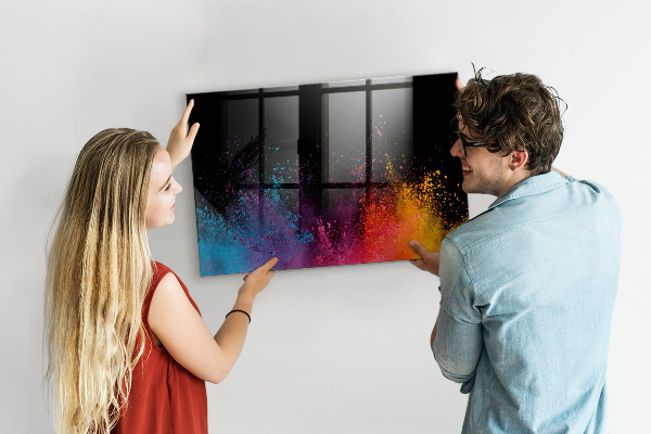Pizarra magnética de pared con rotulador Póster colorido para notas y fotos