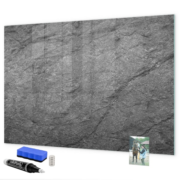 Pizarra magnética de pared con rotulador Tablero magnético para fotos y notas.