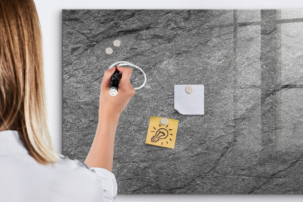 Pizarra magnética de pared con rotulador Tablero magnético para fotos y notas.