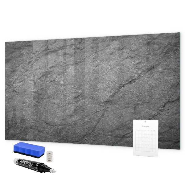 Pizarra magnética de pared con rotulador Tablero magnético para fotos y notas.