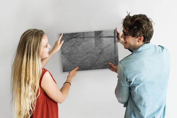 Pizarra magnética de pared con rotulador Tablero magnético para fotos y notas.