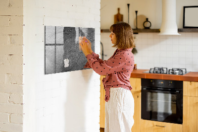Pizarra magnética de pared con rotulador Tablero magnético para fotos y notas.