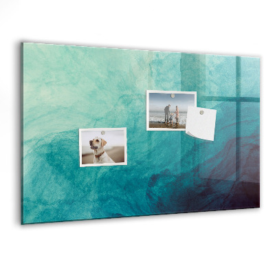Pizarra magnética de pared con rotulador Un tablero colorido para notas y fotos.