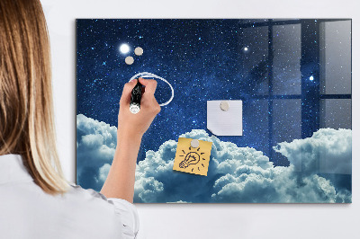 Pizarra magnética de pared con rotulador Un tablero de notas y fotos
