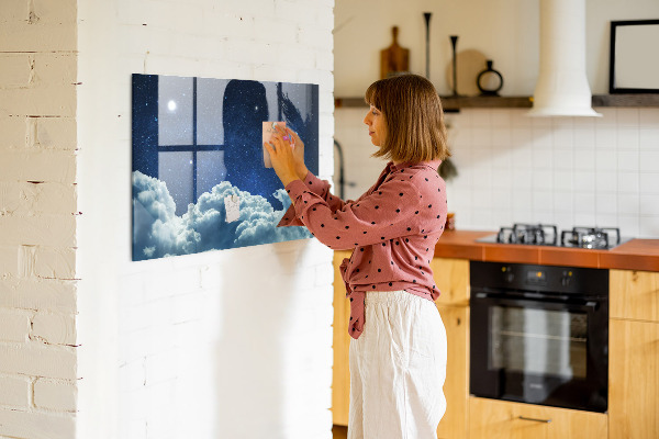 Pizarra magnética de pared con rotulador Un tablero de notas y fotos