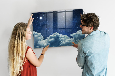 Pizarra magnética de pared con rotulador Un tablero de notas y fotos