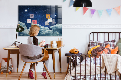 Pizarra magnética de pared con rotulador Un tablero de notas y fotos
