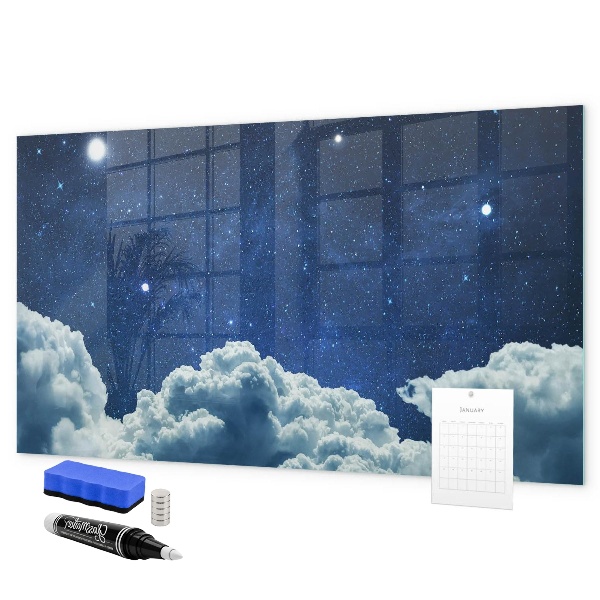 Pizarra magnética de pared con rotulador Un tablero de notas y fotos