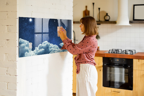 Pizarra magnética de pared con rotulador Un tablero de notas y fotos