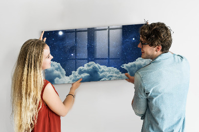Pizarra magnética de pared con rotulador Un tablero de notas y fotos