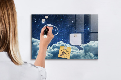 Pizarra magnética de pared con rotulador Un tablero de notas y fotos