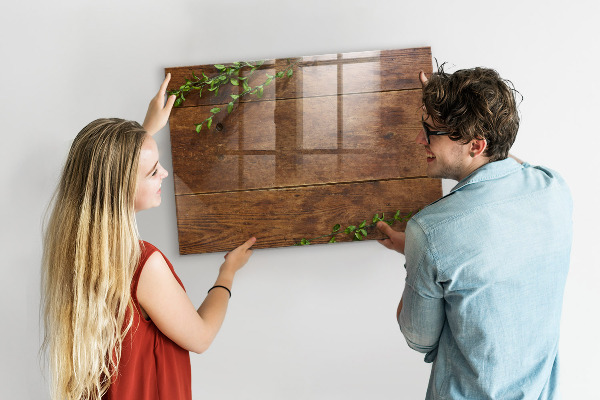 Pizarra magnética de pared con rotulador Un elegante tablero para notas y fotos.