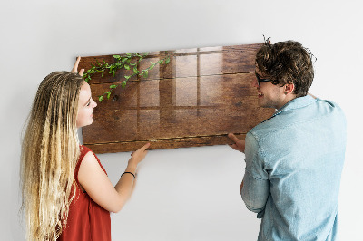 Pizarra magnética de pared con rotulador Un elegante tablero para notas y fotos.