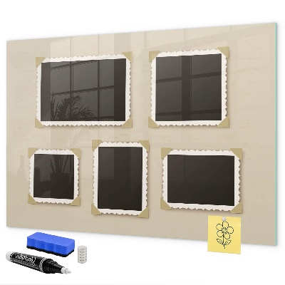 Pizarra magnética de pared con rotulador Un espacio creativo para los recuerdos familiares