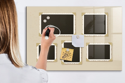 Pizarra magnética de pared con rotulador Un espacio creativo para los recuerdos familiares