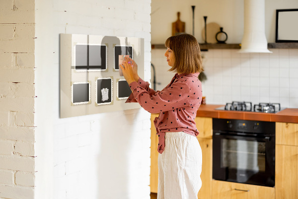 Pizarra magnética de pared con rotulador Un espacio creativo para los recuerdos familiares