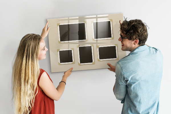 Pizarra magnética de pared con rotulador Un espacio creativo para los recuerdos familiares
