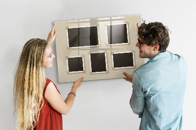 Pizarra magnética de pared con rotulador Un espacio creativo para los recuerdos familiares