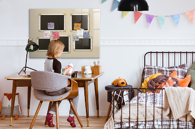 Pizarra magnética de pared con rotulador Un espacio creativo para los recuerdos familiares