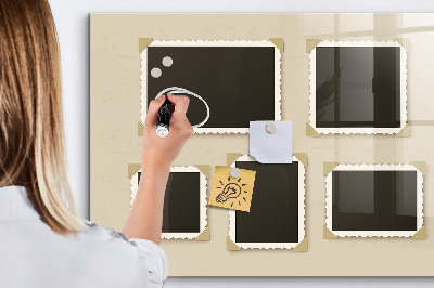 Pizarra magnética de pared con rotulador Un espacio creativo para los recuerdos familiares