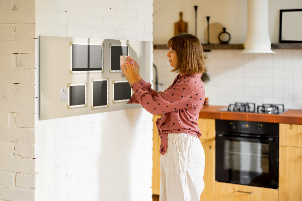Pizarra magnética de pared con rotulador Un espacio creativo para los recuerdos familiares