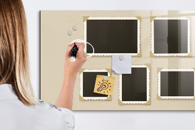 Pizarra magnética de pared con rotulador Un espacio creativo para los recuerdos familiares