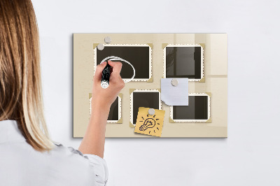 Pizarra magnética de pared con rotulador Un espacio creativo para los recuerdos familiares