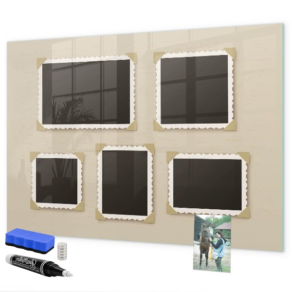 Pizarra magnética de pared con rotulador Un espacio creativo para los recuerdos familiares