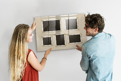 Pizarra magnética de pared con rotulador Un espacio creativo para los recuerdos familiares