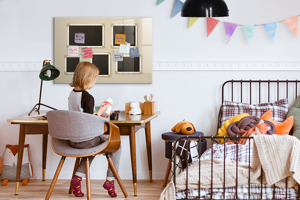 Pizarra magnética de pared con rotulador Un espacio creativo para los recuerdos familiares