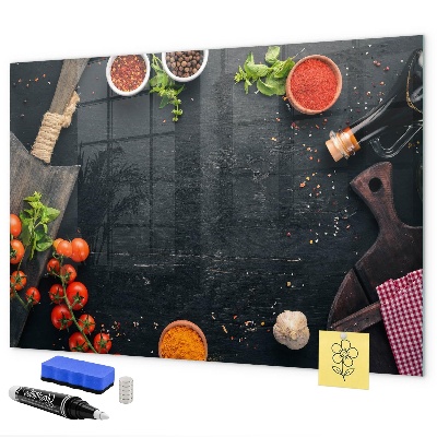 Pizarra magnética de pared con rotulador Ideas inspiradoras para la cocina con recuerdos personales