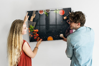 Pizarra magnética de pared con rotulador Ideas inspiradoras para la cocina con recuerdos personales