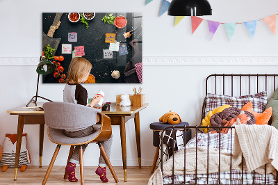 Pizarra magnética de pared con rotulador Ideas inspiradoras para la cocina con recuerdos personales