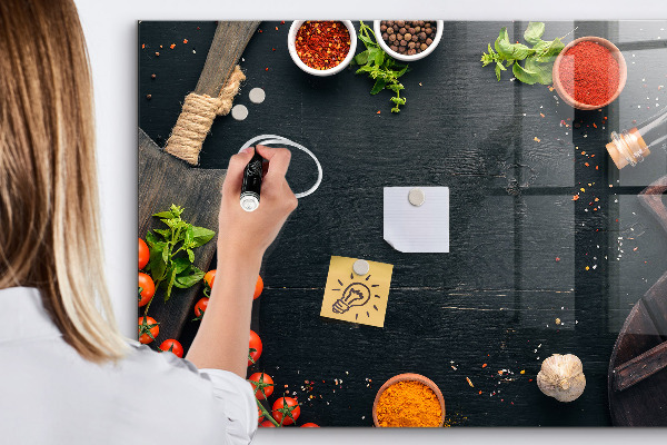Pizarra magnética de pared con rotulador Ideas inspiradoras para la cocina con recuerdos personales